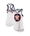 G-III 4HER BY CARL BANKS WOMEN'S G-III 4HER BY CARL BANKS WHITE HOUSTON ASTROS TATER RACERBACK TANK TOP