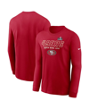 Nike Men's  Scarlet San Francisco 49ers Super Bowl Lviii Iconic Long Sleeve T-shirt In Scarlet