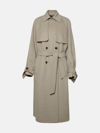 Max Mara Falcone Double Breasted Trench In White