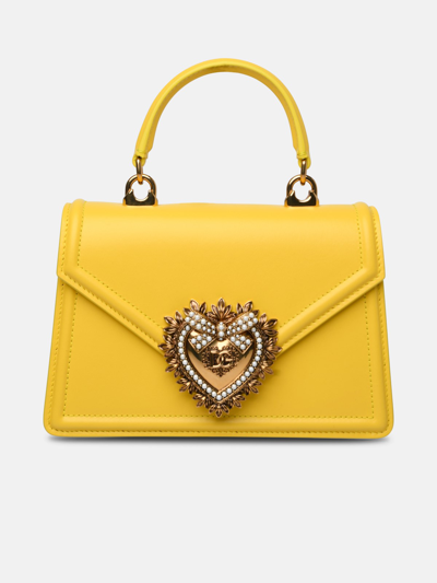 Dolce & Gabbana Borsa Devotion Piccola In Yellow