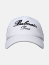 BALMAIN WHITE COTTON CAP