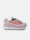 MONCLER PINK LEATHER BLEND SNEAKERS