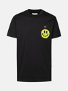 Philipp Plein Round Neck T-shirt Smile Patch In Black
