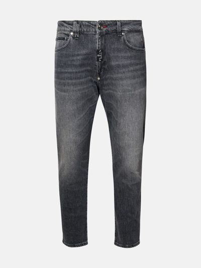 Philipp Plein Gray Cotton Jeans In Grey