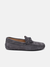 TOD'S GREY SUEDE LOAFERS