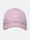 OFF-WHITE PINK COTTON HAT