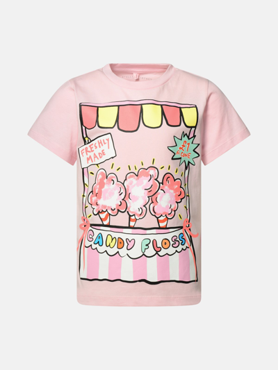 Stella Mccartney Kids' Pink Cotton T-shirt
