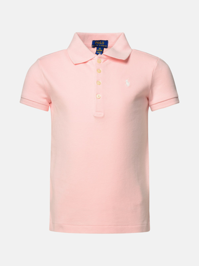 Polo Ralph Lauren Kids' Pink Cotton Polo Shirt With Logo