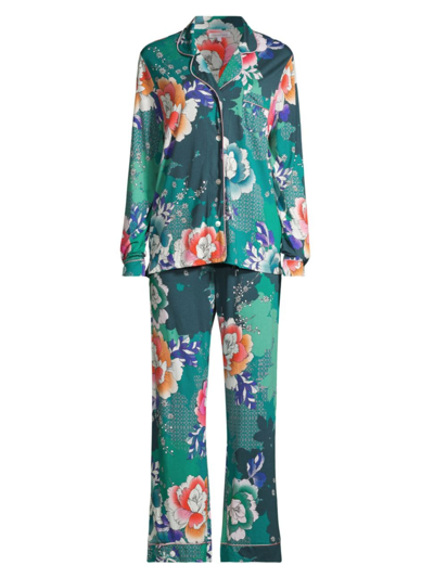 Johnny Was Women's Floral Two-piece Pajama Set In Tura