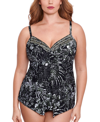 MIRACLESUIT PLUS SIZE ZAHARA LOVE KNOT UNDERWIRE TANKINI TOP