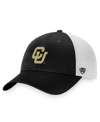 TOP OF THE WORLD MEN'S TOP OF THE WORLD BLACK, WHITE COLORADO BUFFALOESÂ VICTORY CHASE ADJUSTABLE HAT
