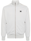 Palm Angels Men's Monogram Track Jacket In Grey