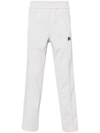 Palm Angels Monogram-embroidered Track Pants In Grey