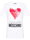 MOSCHINO T-SHIRT WITH HEART MOTIF