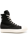 Rick Owens Drkshdw Lace-up High-top Casual Shoes In Black