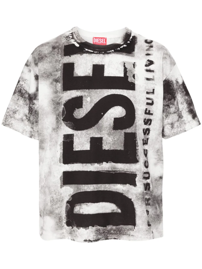Diesel Logo-print T-shirt In Black