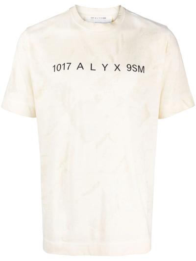 Alyx Logo-print Detail T-shirt In White