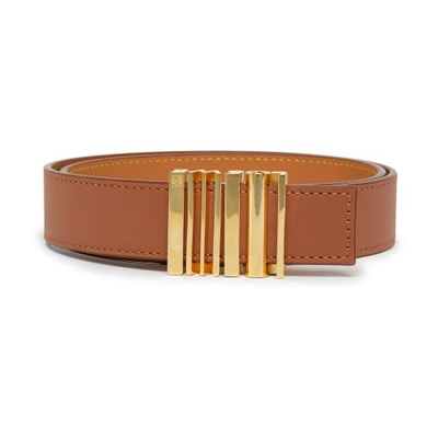 Loewe Belt In Tan_gold