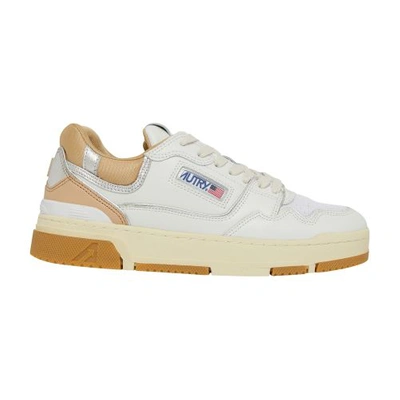 Autry Clc Low Sneakers In Mult_mat_wht_silv_candging