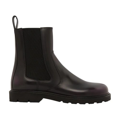 Loewe Blaze Leather Chelsea Boots In Blk/other