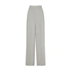 Ami Alexandre Mattiussi High Waist Large Trousers Grey For Women In Light_heather_grey