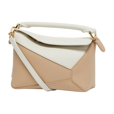 Loewe Mini Puzzle Bag In Soft_white_paper_craft