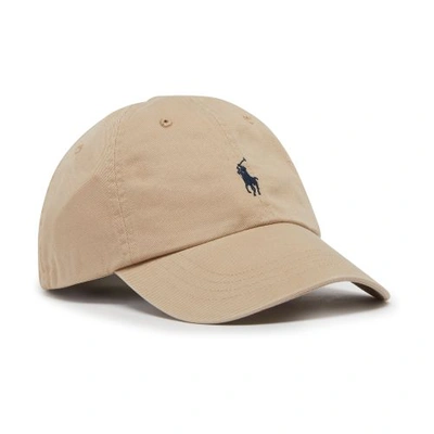 Polo Ralph Lauren Polo Logo Cap In Sand