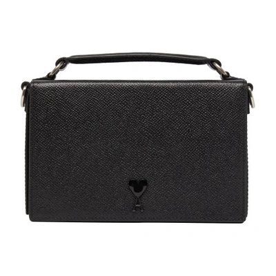 Ami Alexandre Mattiussi Ami Paris Lunch Box Shoulder Bag In Black