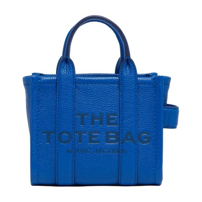 Marc Jacobs The Leather Mini Tote Bag In Cobalt