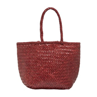 Dragon Diffusion Grace Small Basket Bag In Bordo