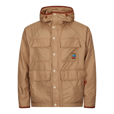 Moncler Rutor Nylon Field Jacket In Beige