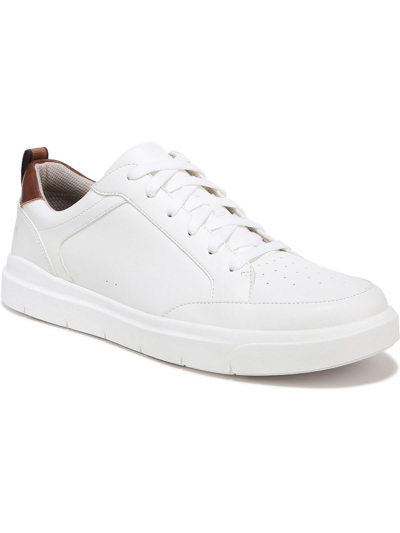 Dr. Scholl's Shoes Catch Thrills Mens Lifestyle Embossed Casual And Fashion Sneakers In White