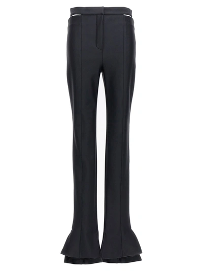 Mugler Cut-out Pants In Black
