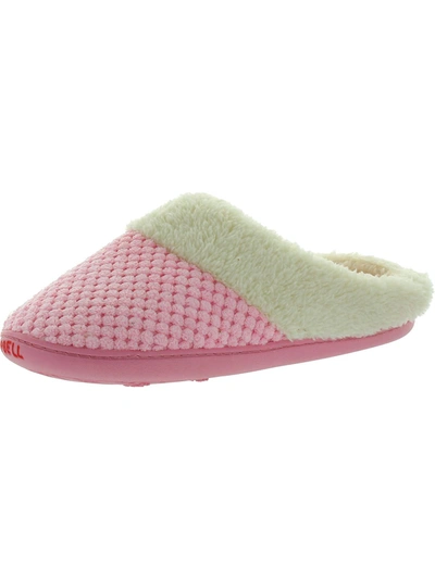 Ultraideas Womens Faux Fur Lined Slip-on Slide Slippers In Pink