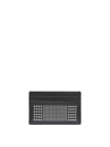 Alexander Mcqueen Black Card-holder With Silver-finished Studs In Leather Man In Black