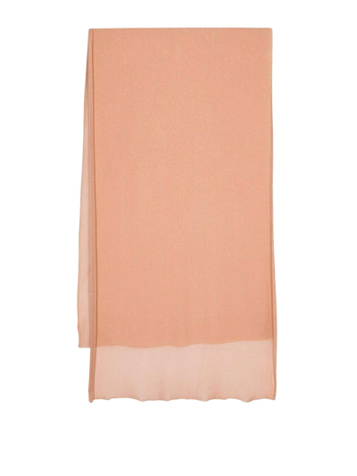 Fabiana Filippi Lurex Fine-knit Scarf In Pink