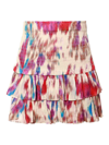ISABEL MARANT ORGANIC COTTON SKIRT WITH MULTICOLOR PRINT