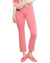 NYDJ PETITE MARILYN PINK PUNCH STRAIGHT LEG JEAN