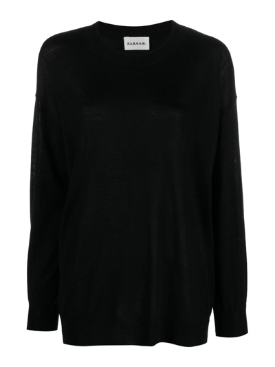 P.a.r.o.s.h V-neck Wool-silk Jumper In Black