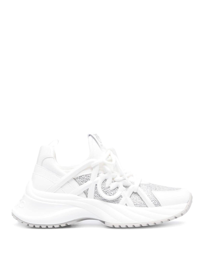 Pinko Trainers White In Blanc/cristal