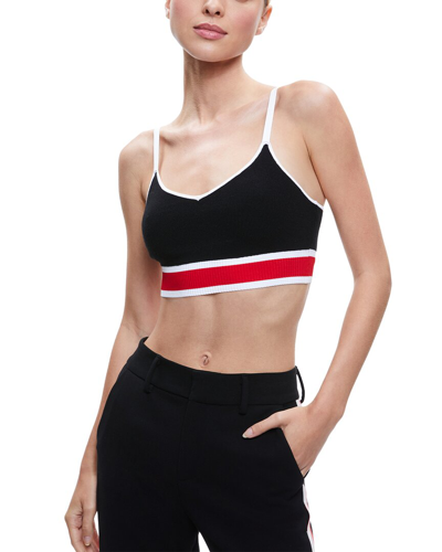 ALICE AND OLIVIA MAUDE WOOL-BLEND BRALETTE