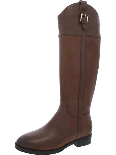 Vionic Phillipa Womens Leather Tall Knee-high Boots In Brown