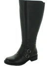 DAVID TATE HIGHLAND 18 WOMENS LEATHER ROUND TOE KNEE-HIGH BOOTS