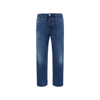 Ami Alexandre Mattiussi Straight Fit Denim Jeans In Blue