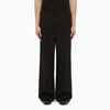 Ami Alexandre Mattiussi Black Elasticized Waist Trousers