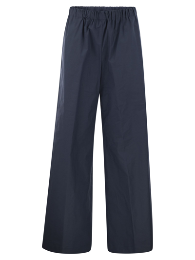 Antonelli Firenze Steven Stretch Cotton Loose Fitting Trousers In Blue