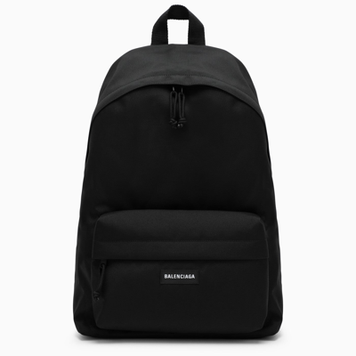 Balenciaga Plain Black Backpack