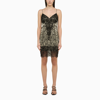 Balmain Python-print Lace Minidress