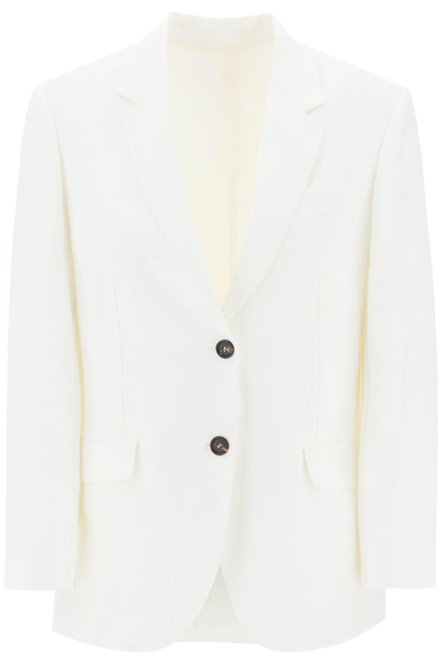 BRUNELLO CUCINELLI BRUNELLO CUCINELLI VISCOSE LINEN SINGLE BREASTED BLAZER