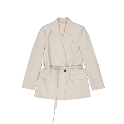 Brunello Cucinelli Wool Jacket In White